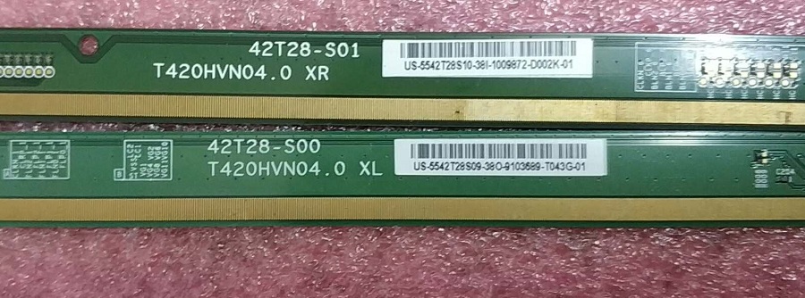原装拆机AUO边板 T420HVN04.0 XR/XL 42T28-S01/ 42T28-S00一对价