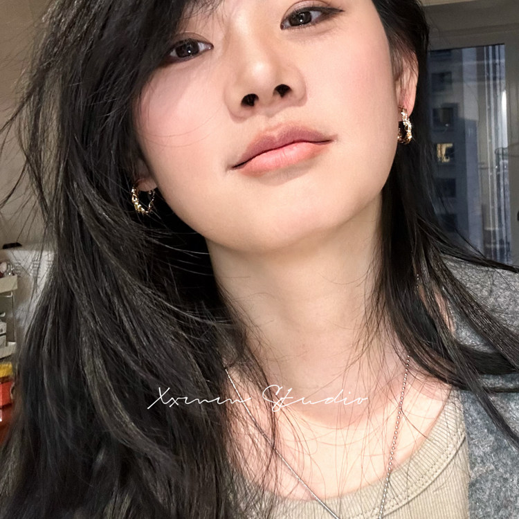 方圆脸耳饰chao好用的小圈圈修饰脸型气质简约银针耳环无耳洞耳夹