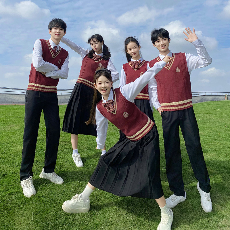 班服学院风秋冬运动会高初中学生红歌大合唱团诗歌朗诵演出服成人图片