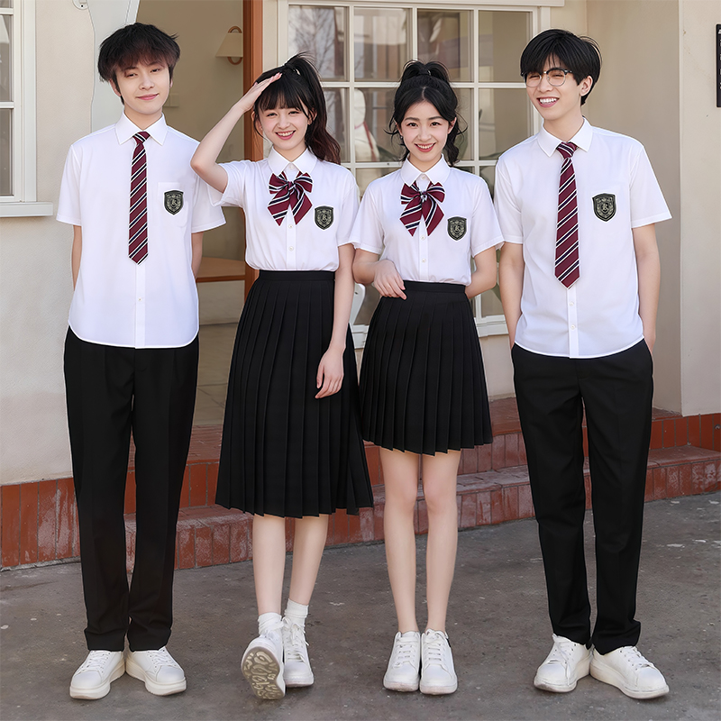 高初中学生班服学院风套装春季运动会合唱比赛诗歌朗诵比赛演出服