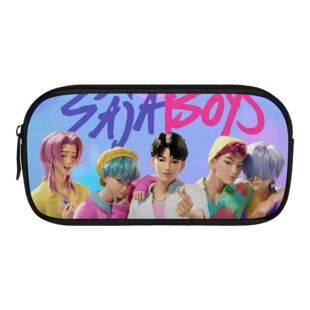猎魔女团跨境新品 Huntrix 印花同款 周边笔袋小学生文具袋 KPOP