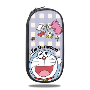 多层文具盒帆布哆啦A梦笔袋大容量学生防水收纳盒铅笔袋拉链潮款