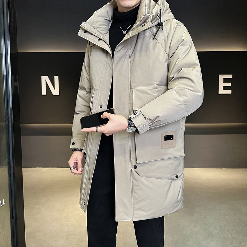 中长款男士羽绒服冬季加厚防寒服