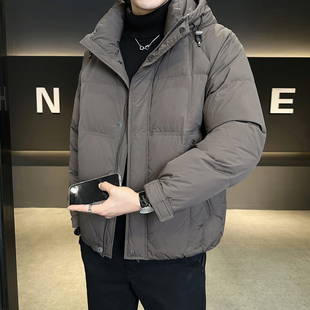 连帽男士羽绒服冬季2025新款加厚潮牌高级感短款男冬装防寒服外套