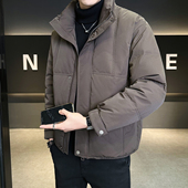 男士 防寒衣服外套 高级感潮牌立领男装 羽绒服冬季 轻薄加厚2025新款