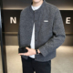 夹克上衣服 轻奢潮牌高级感棒球领男装 小香风外套男春秋季 2026新款