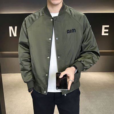 痞帅潮流棒球领男装上衣夹克外套