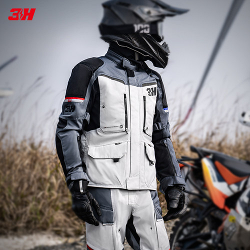 3H摩托车骑行服男荒域拉力服套装