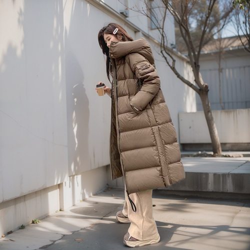 羽绒服长款加厚时尚大牌白鹅绒