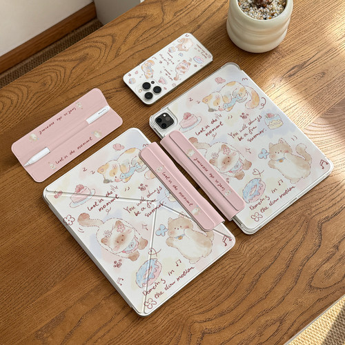 【磨砂四角全包】磁吸ipad双面夹