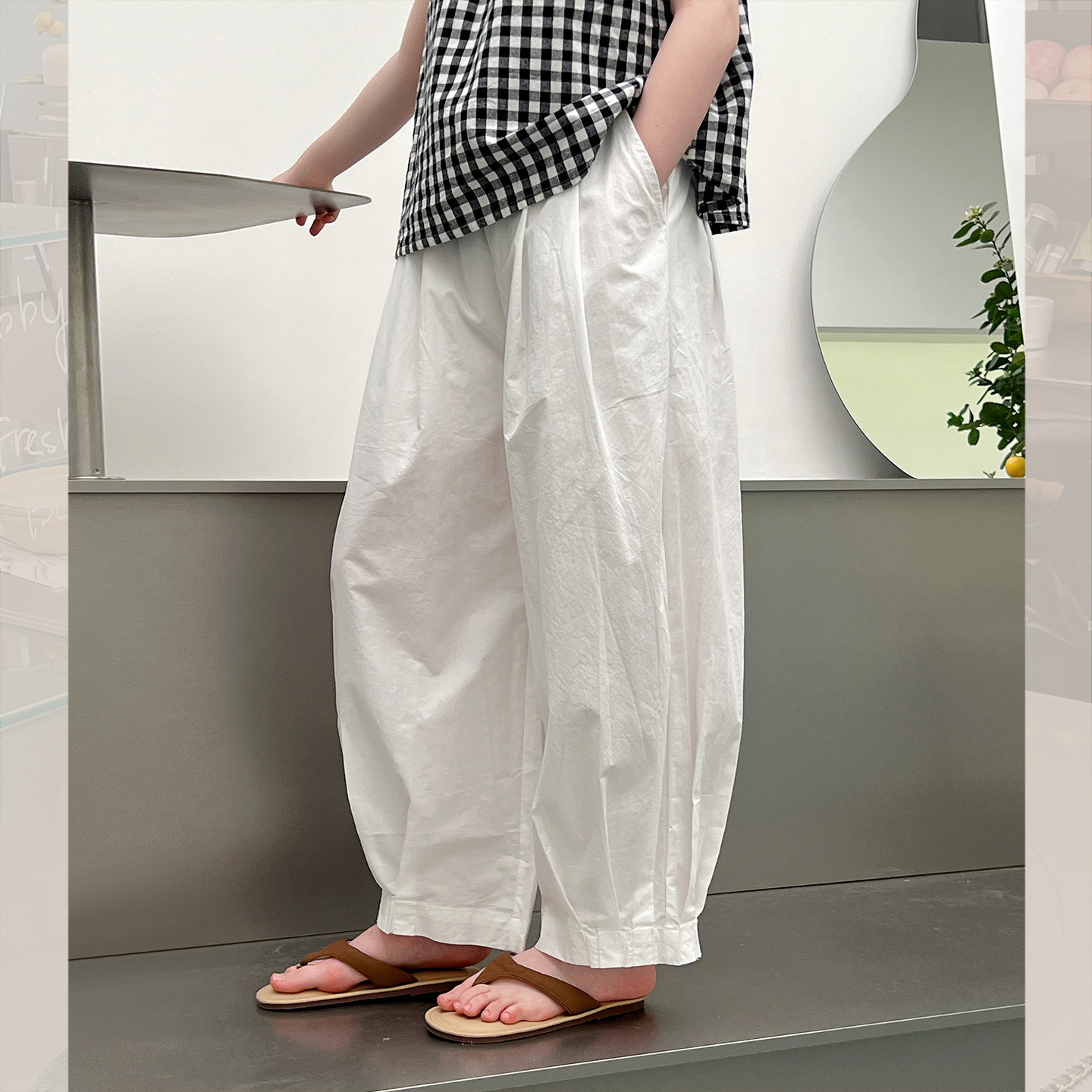 儿童宽松九分裤女童洋气长裤子大童休闲防蚊裤女孩2026夏装新款
