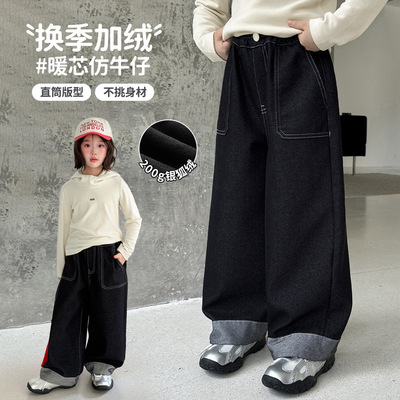 女童裤子春秋款2025新款