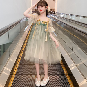 女童汉服连衣裙2026新款夏装儿童超仙糯米公主裙女孩国风夏季裙子
