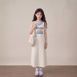 女童韩系裙子2026新款小女孩超好看夏季高级感连衣裙夏天薄款童装
