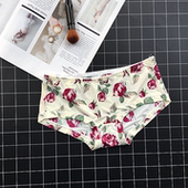 日系甜美冰丝碎花女式 包邮 中低腰三角内裤 不 柔滑丝滑内裤 清仓促销