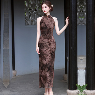 娘子写女装戚薇固执官方旗舰店专柜同款花间辞梦至超华族经典旗袍