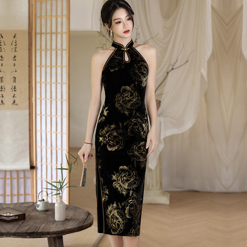 唐之语固执官方旗舰店专柜同款名兰世家2026新款四美子梦之超旗袍图片