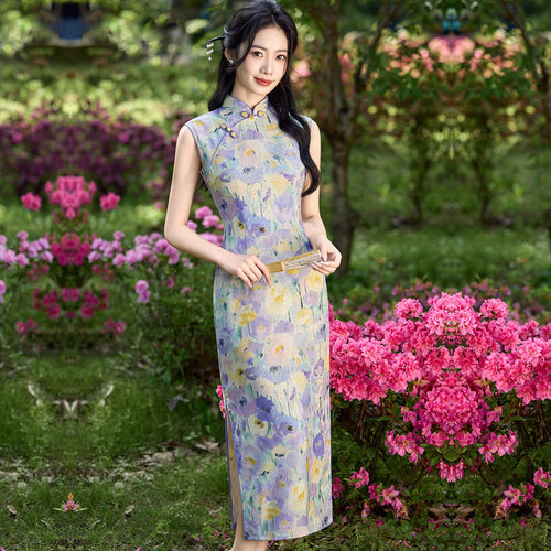 崔万志女装百武西繁莳固执官方旗舰店专柜同款2026新款梦至超旗袍
