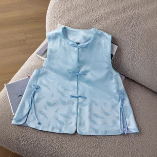 名兰世家官方旗舰店龙迪娘子写2026新款女装新中式国风马甲高级感