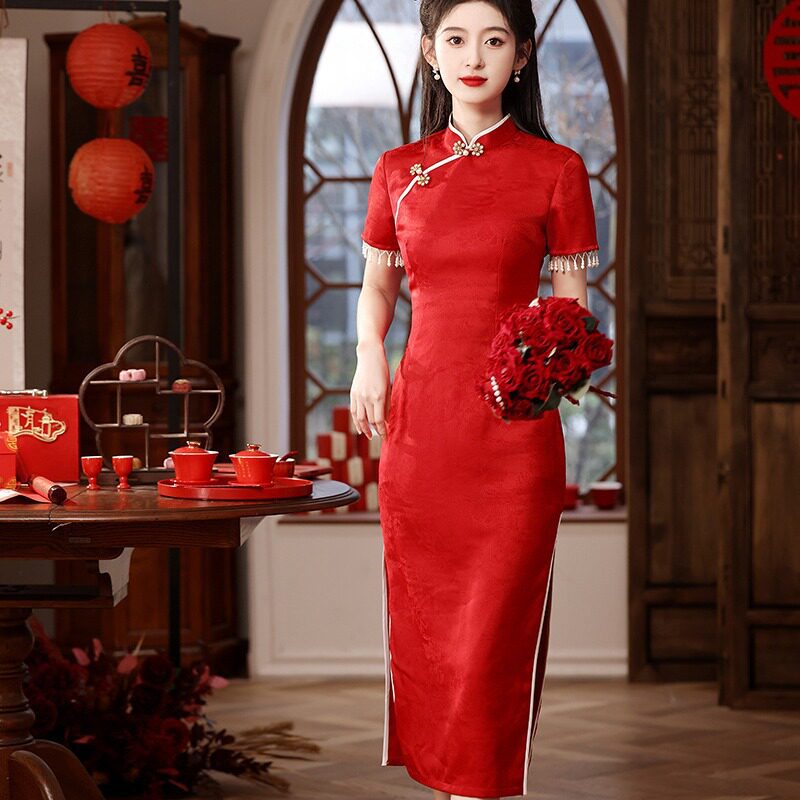 唐之语女装陶玉梅商场同款2026新款画报夫人旗袍先生崔万志旗舰店图片