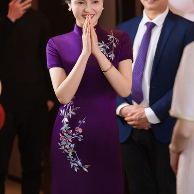 谭燕玉挽苏俏娘鱼2026新款戚薇同款恣禾崔万志官方旗舰店女装旗袍