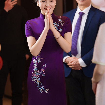 谭燕玉挽苏俏娘鱼2026新款戚薇同款恣禾崔万志官方旗舰店女装旗袍