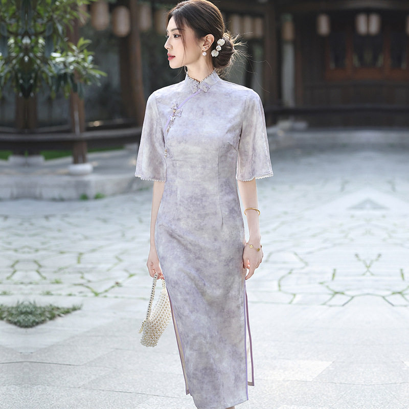 娘子写女装陶玉梅京派苏伊人名兰世家官方画报夫人戚薇旗舰店旗袍图片