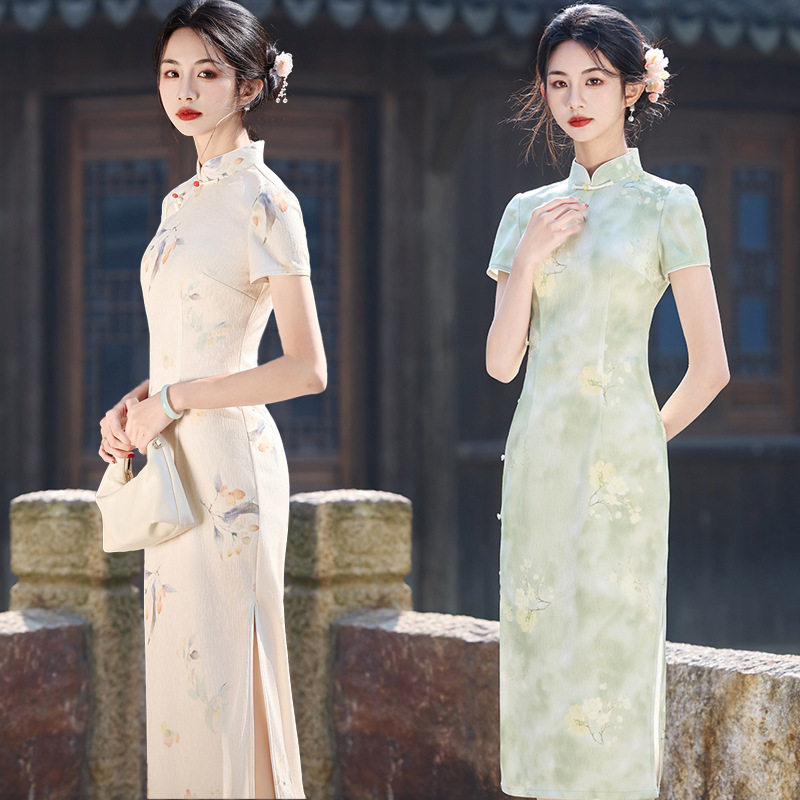 娘子写女装陶玉梅京派苏伊人名兰世家官方画报夫人戚薇旗舰店旗袍图片