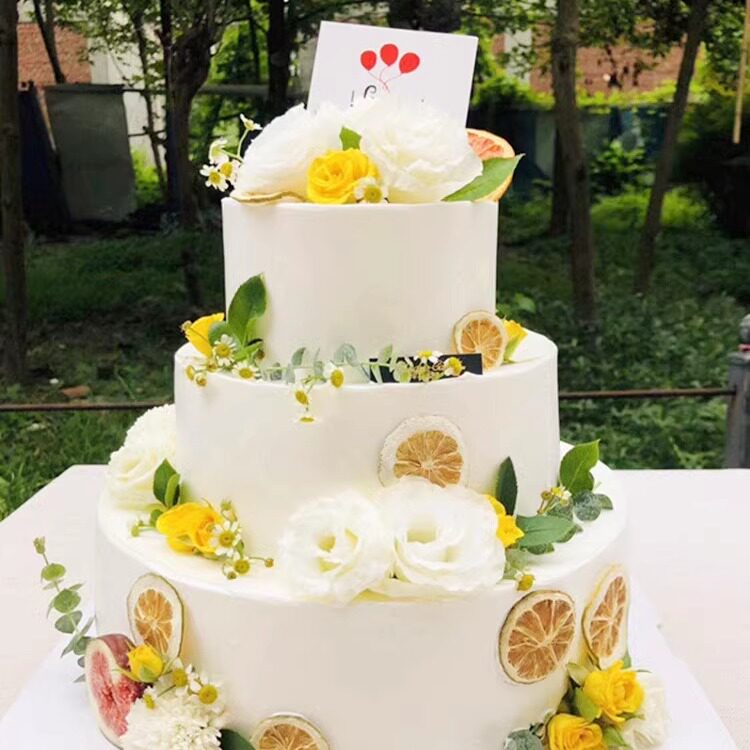 婚礼庆典多层生日蛋糕同城配送
