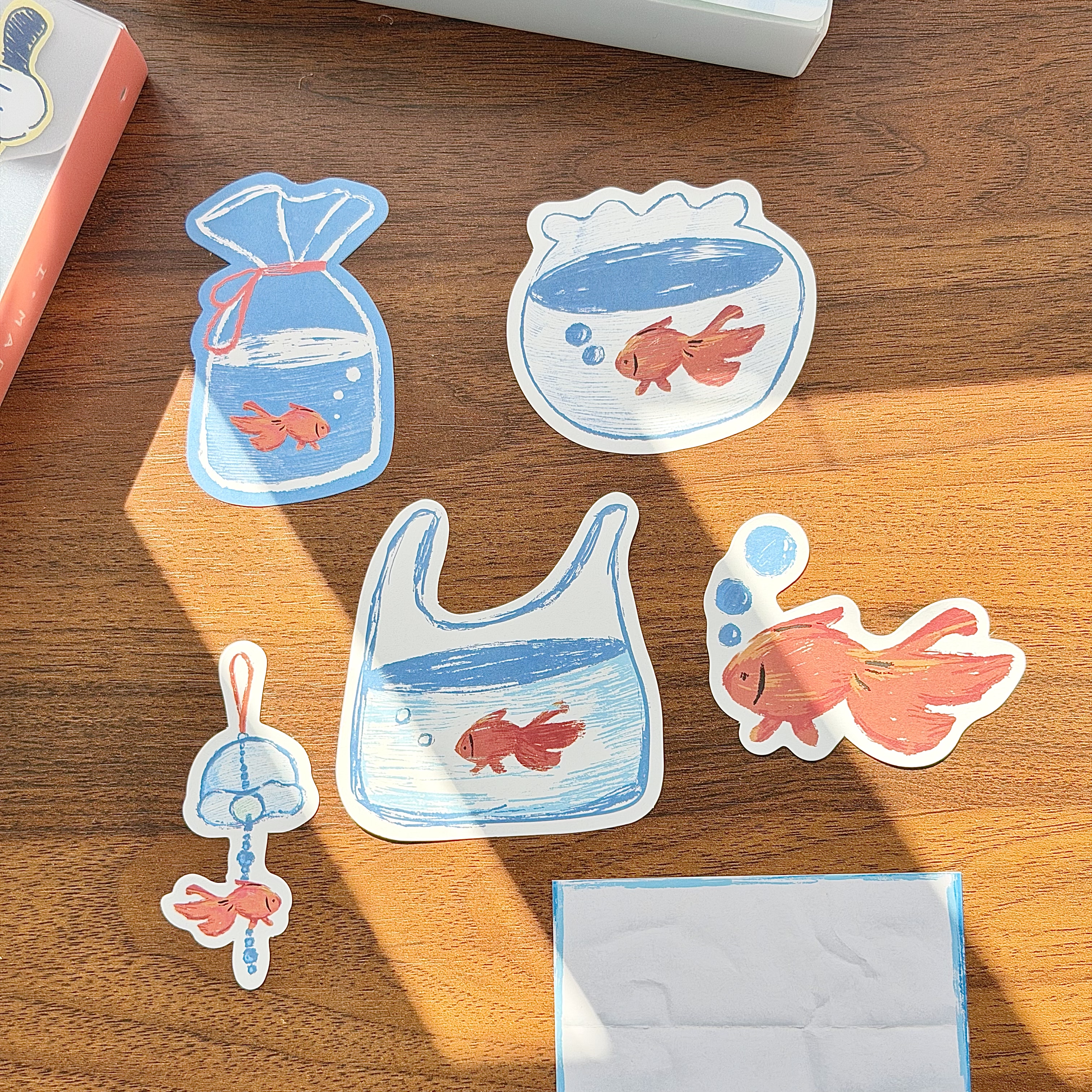 【小狗金鱼天使】异性便签手帐装饰纸质用品