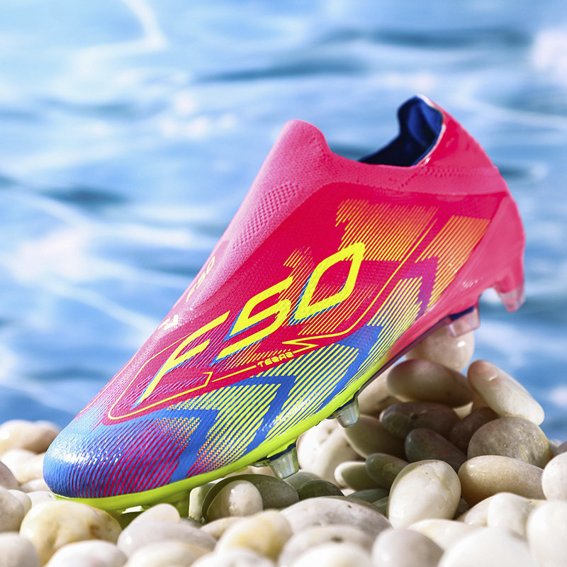 F50足球鞋男款FG长钉无鞋带轻便舒适训练比赛专用运动鞋2026秋季