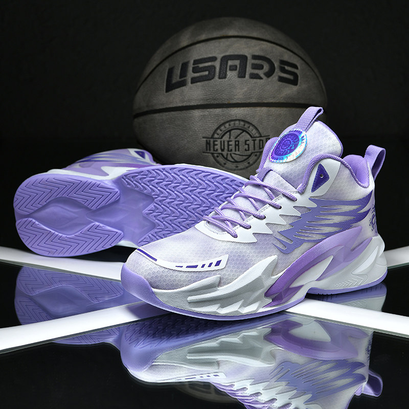 科比专业实战篮球鞋新款大童网面男款耐磨减震青少年学生运动鞋男