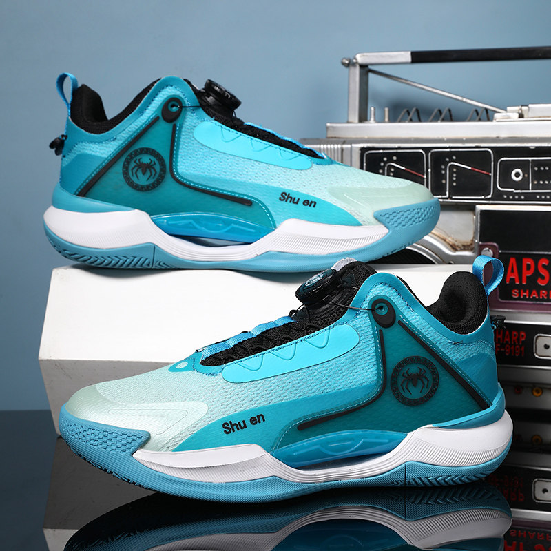 夜光篮球鞋男女同款橡胶底耐磨回弹抗扭转高品质篮球鞋运动篮球鞋