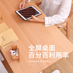 实木写作业桌可升降 青节儿童学习桌学生书桌家用写字桌椅套装