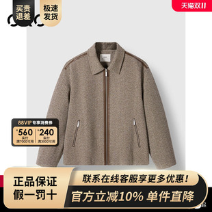 G24X214063 pu皮拼接休闲夹克外套男24年冬新品 GXG男装 商场同款