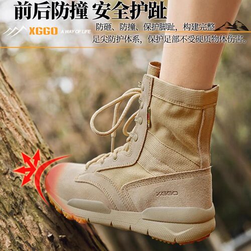 高帮战术沙漠靴女轻便透