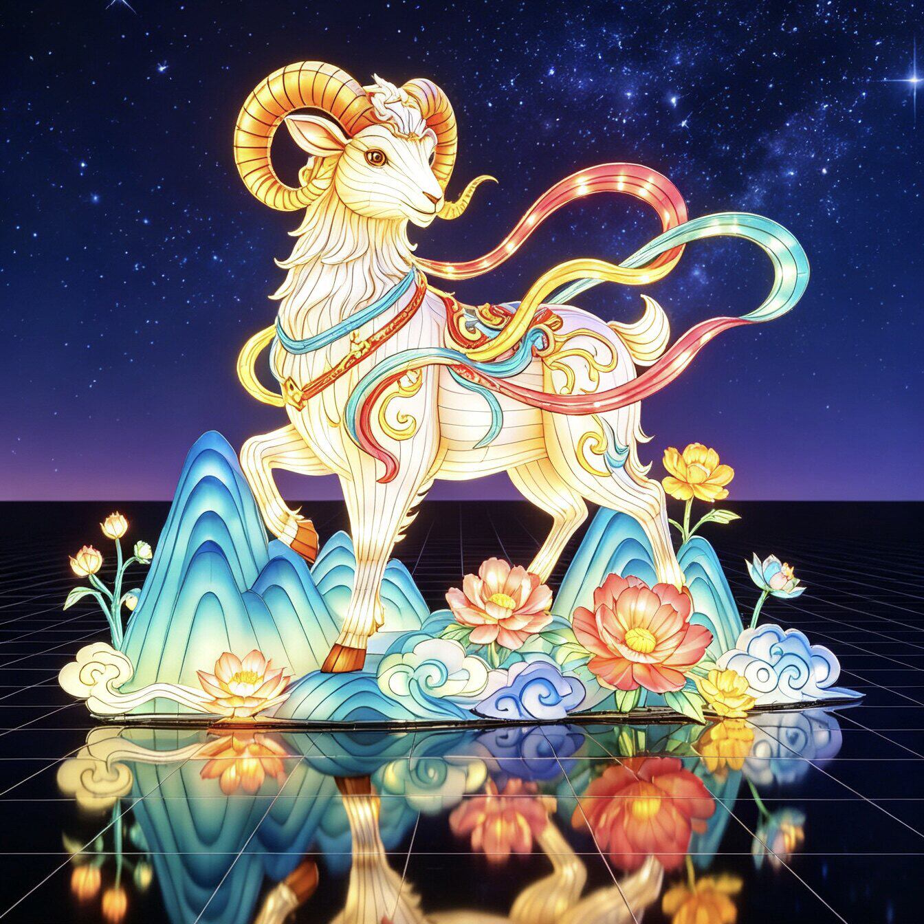 羊年大型春节花灯元宵节户外灯会花灯