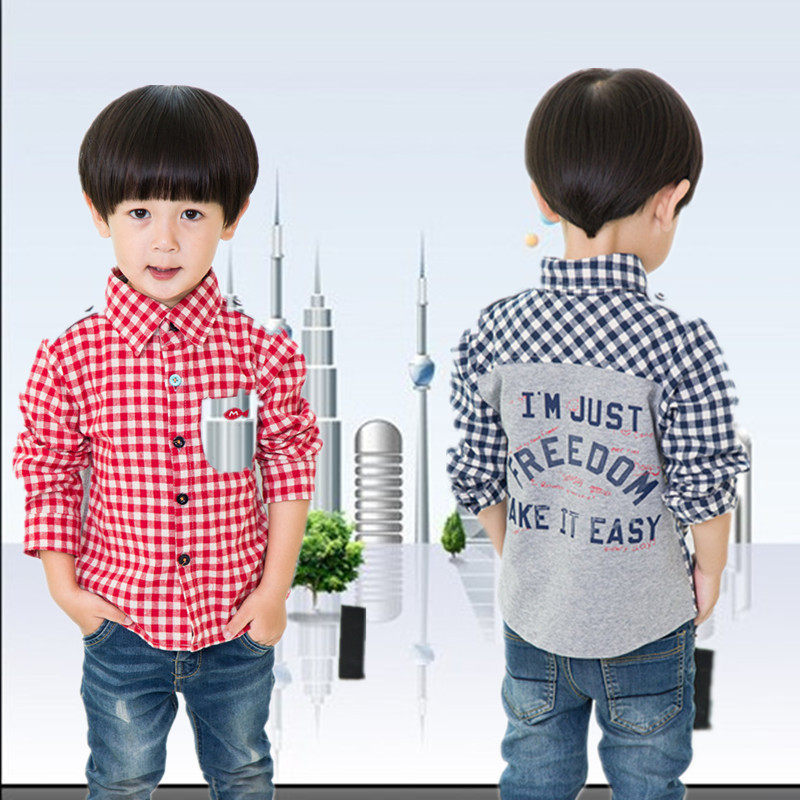 Chemise garcon à manche longue - Ref 2072758 Image 1