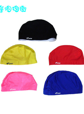外贸原单纯色温泉漂流泳帽促销VIEW流行游泳畅销多色白色深蓝色
