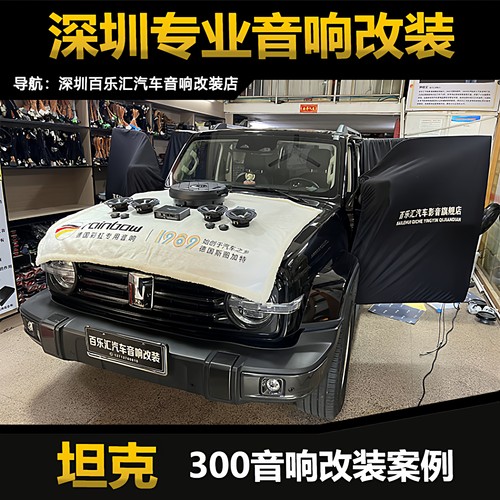 坦克300音响改装升级彩虹两分频套装喇叭先锋dsp功放备胎低音炮