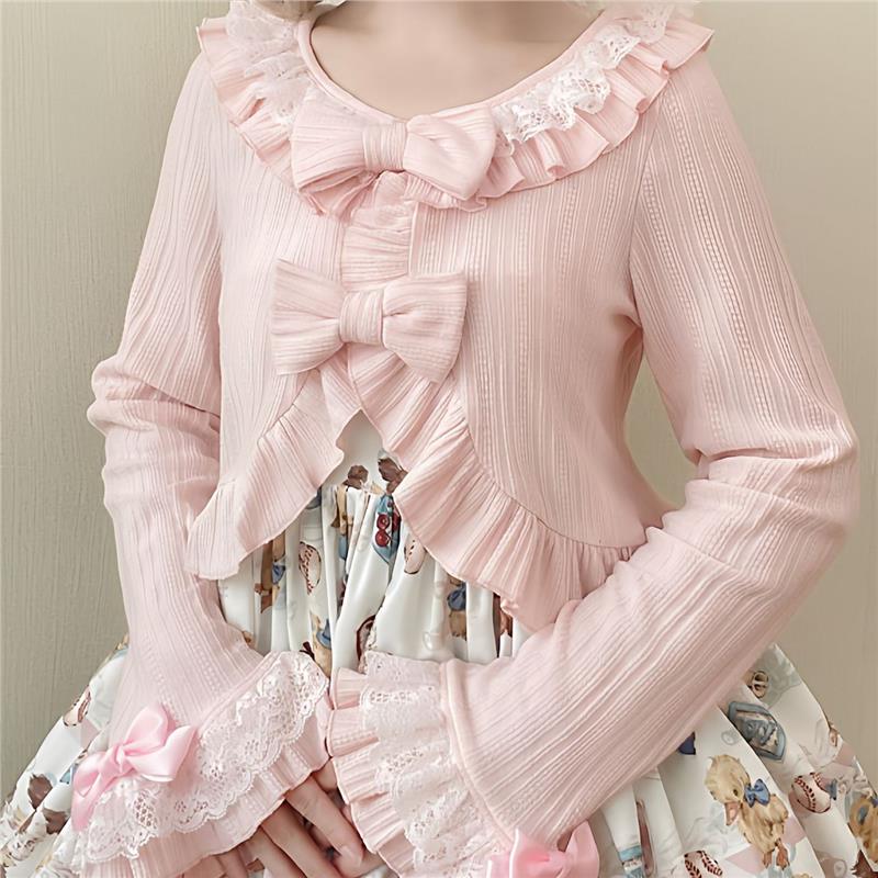 Lolita荷叶领短款披肩秋冬季姬袖