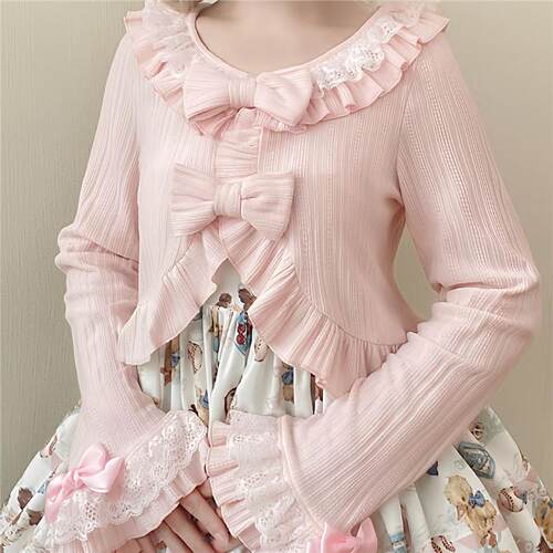 Lolita荷叶领短款披肩秋冬季姬袖