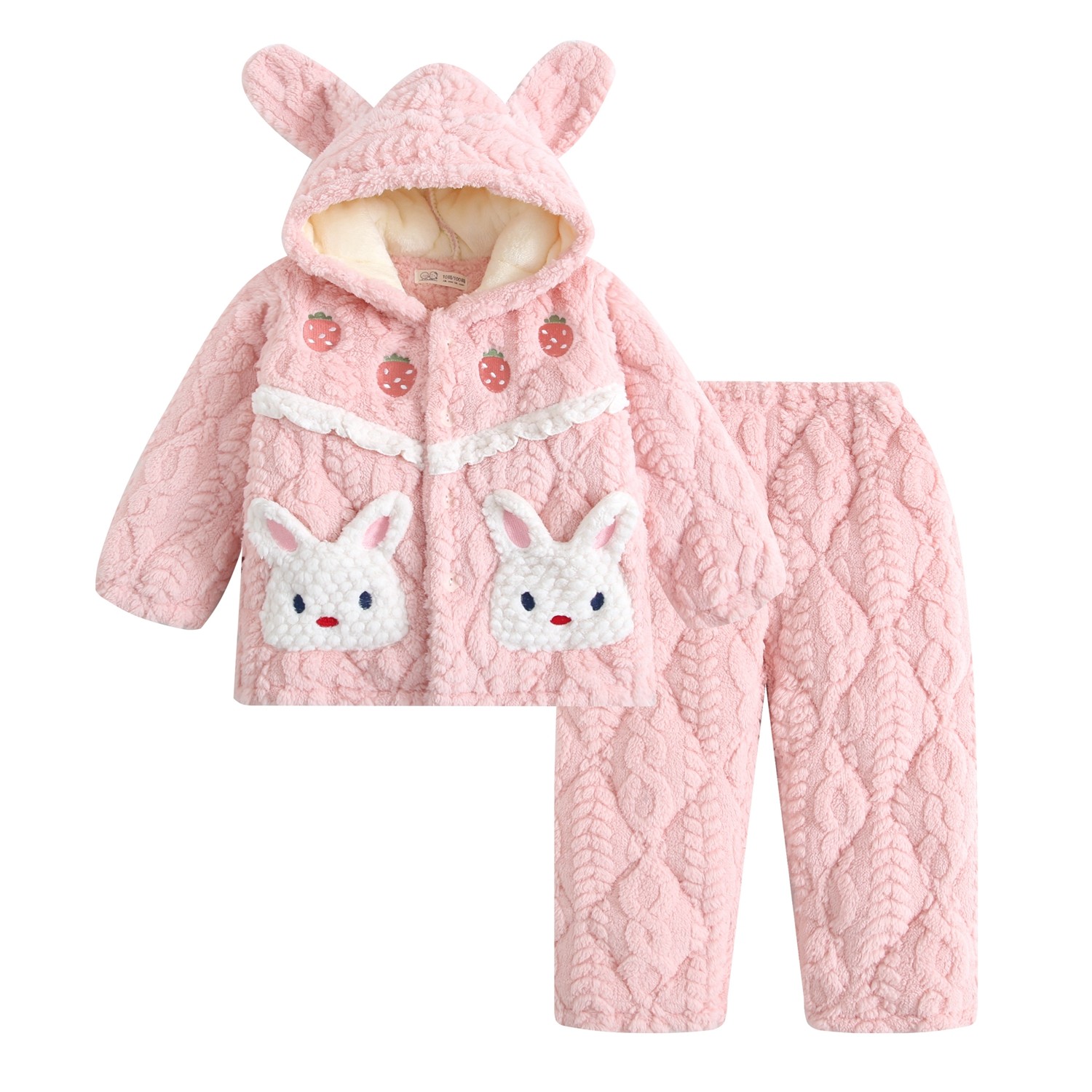 冬季宝宝女孩三层夹棉法兰绒儿童睡衣女童加厚套装家居服公主保暖,童装/婴儿装/亲子装,家居服套装,淘宝优惠券,粉丝福利购,淘宝优惠卷