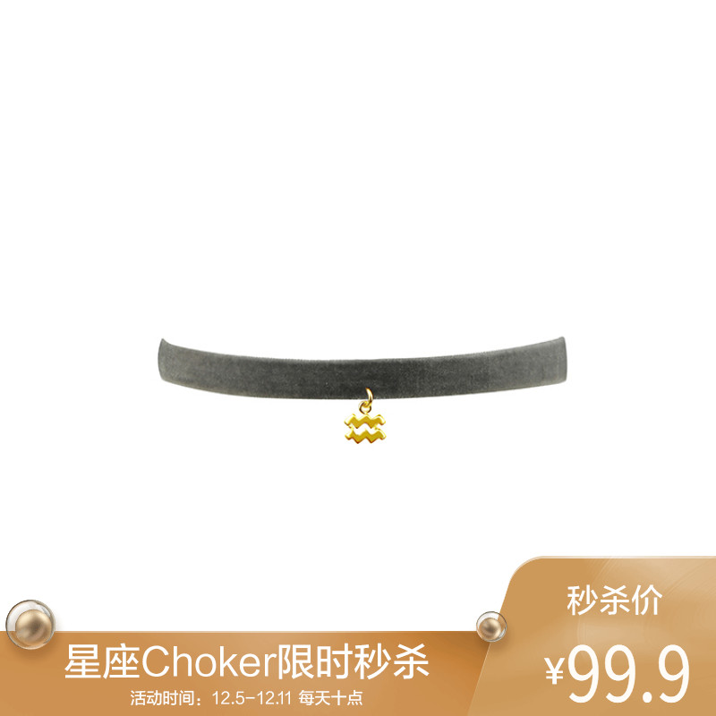 【9号10点开抢】Celestine星座choker十二星座之水瓶座aquarius