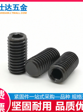 12.9级平端内六角紧定螺丝加长无头螺钉机米顶丝M3M4M5M6M8M10M30