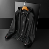 2025春秋季新款男士连帽夹克货号D7091P210长期款，男装夹克，钱塘6027（原6003）