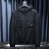 2025秋冬新款男士连帽棉衣时尚百搭休闲上衣男装货号M505P240，男装棉衣，钱塘6027（原6003）