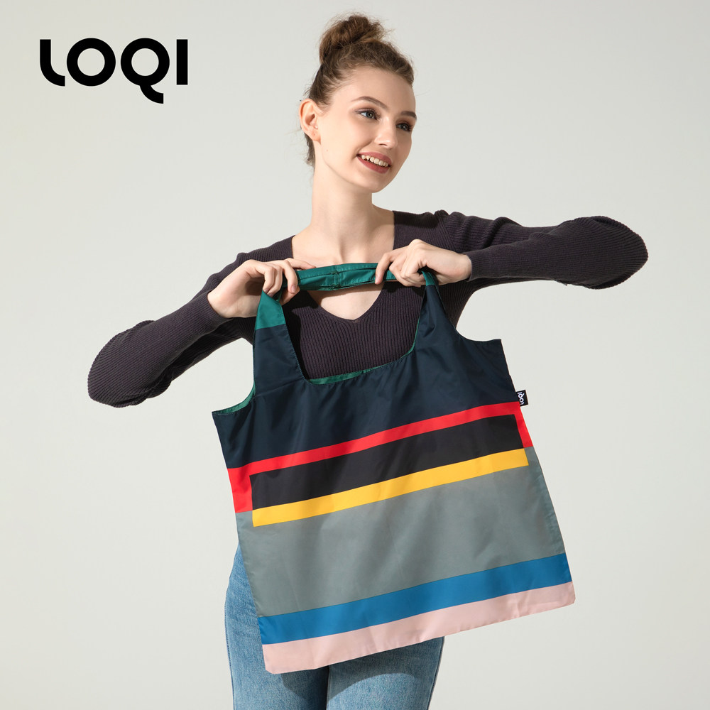 LOQI无名德国环保购物袋女生单肩背包通勤简约风大容量可折叠袋子,收纳整理,购物袋/环保袋/帆布袋,淘宝优惠券,粉丝福利购,淘宝优惠卷