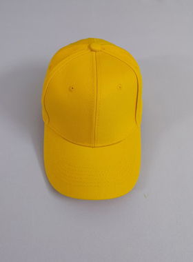 纯棉中小学生安全小黄帽棒球帽校徽校名logo刺绣定制免费刺绣姓名