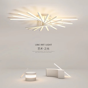 创意led吸顶灯高级感客厅主灯极简卧室房间灯餐厅灯2026新款灯具